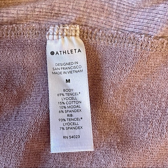 Athleta Long Sleeve Balance Active Sweater Sweatshirt Dress- Medium - Picture 5 of 7